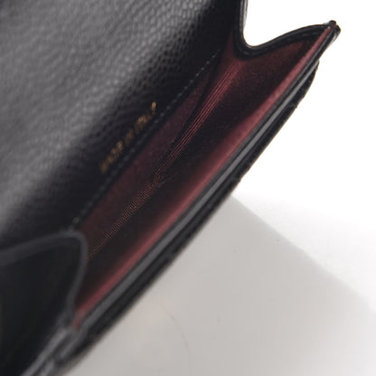 Chanel Caviar Quilted Flap Card Holder Black 7 of 9
