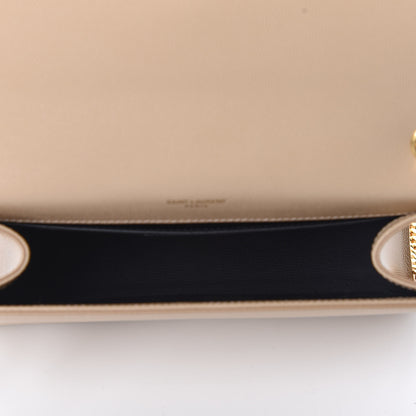 Saint Laurent Grain De Poudre Medium Monogram Kate Satchel Nude Powder 5 of 10