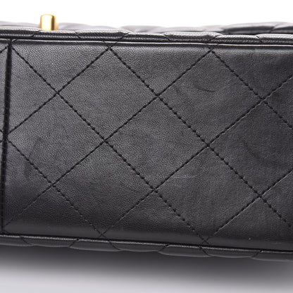 Chanel Lambskin Quilted Jumbo Double Flap Black 11 of 14