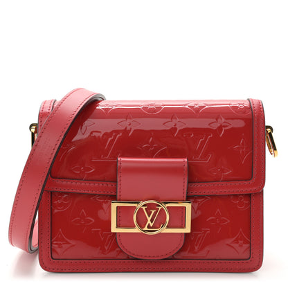 Louis Vuitton Vernis Monogram Dauphine Mini Red 1 of 10