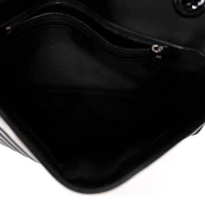Gucci Calfskin Matelasse Monochrome Small GG Marmont Shoulder Bag Black 5 of 10