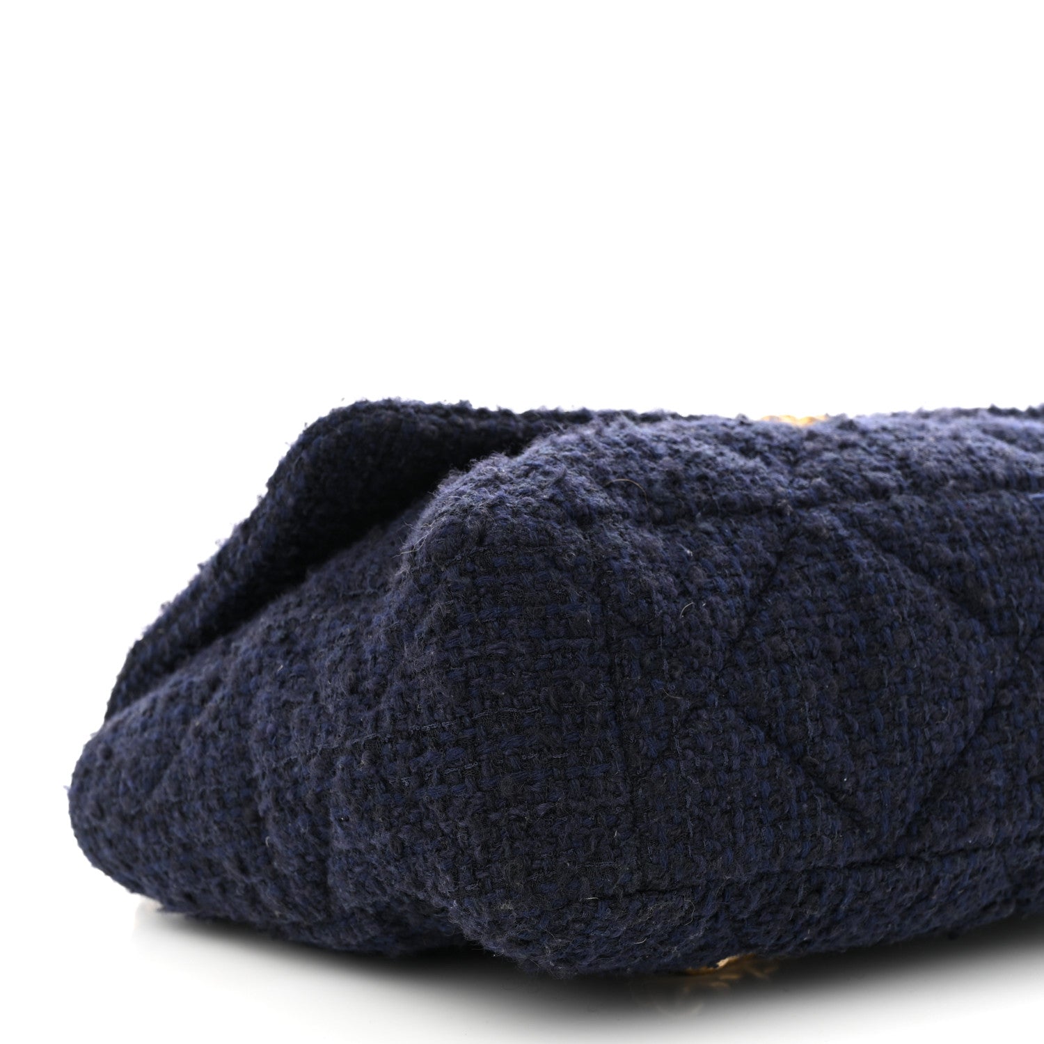 Chanel Tweed Quilted Maxi Chanel 19 Flap Navy 9 of 11