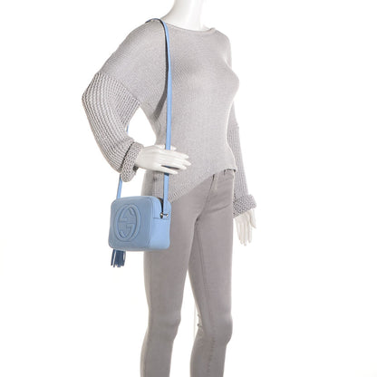 Gucci Vitello Range Small Soho Disco Bag Mineral Blue 2 of 9