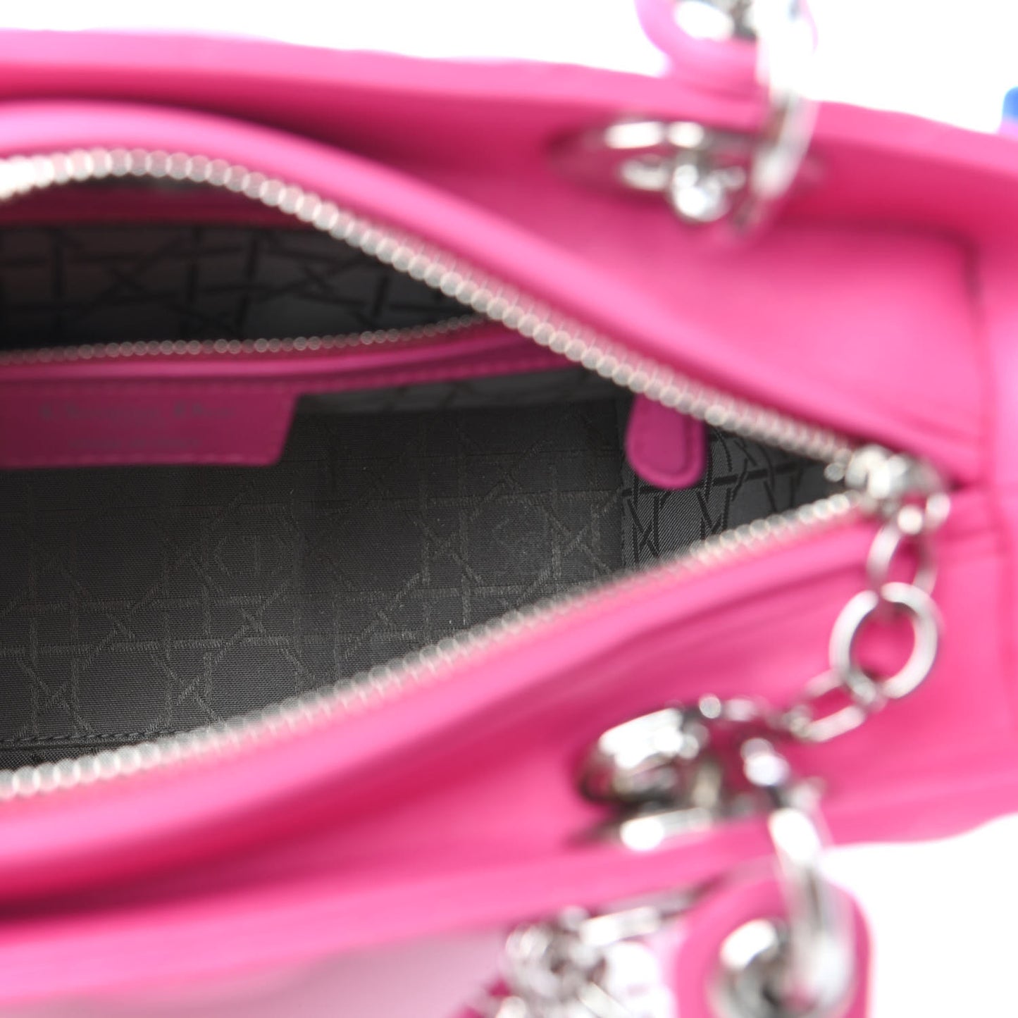 Lambskin Cannage Medium Lady Dior Pink