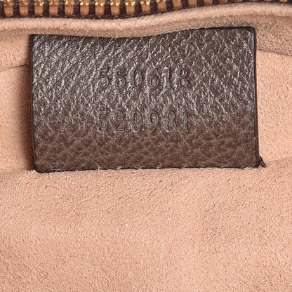 Gucci GG Supreme Monogram Web Mini Ophidia Round Shoulder Bag Brown 7 of 7