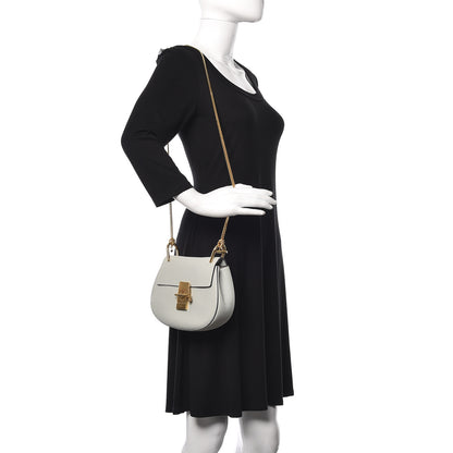 Chloe Grained Lambskin Drew Shoulder Bag Airy Grey 2 of 15