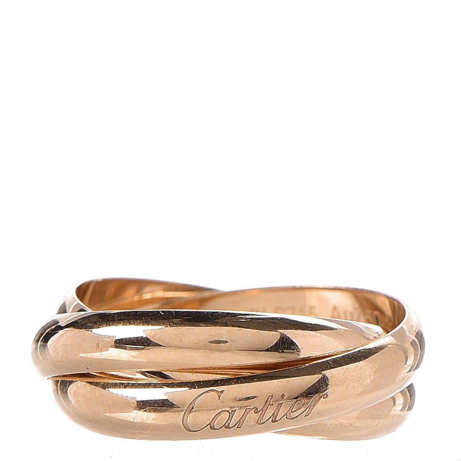 Cartier 18K Pink Gold Classic Trinity Ring 57 8 6 of 10