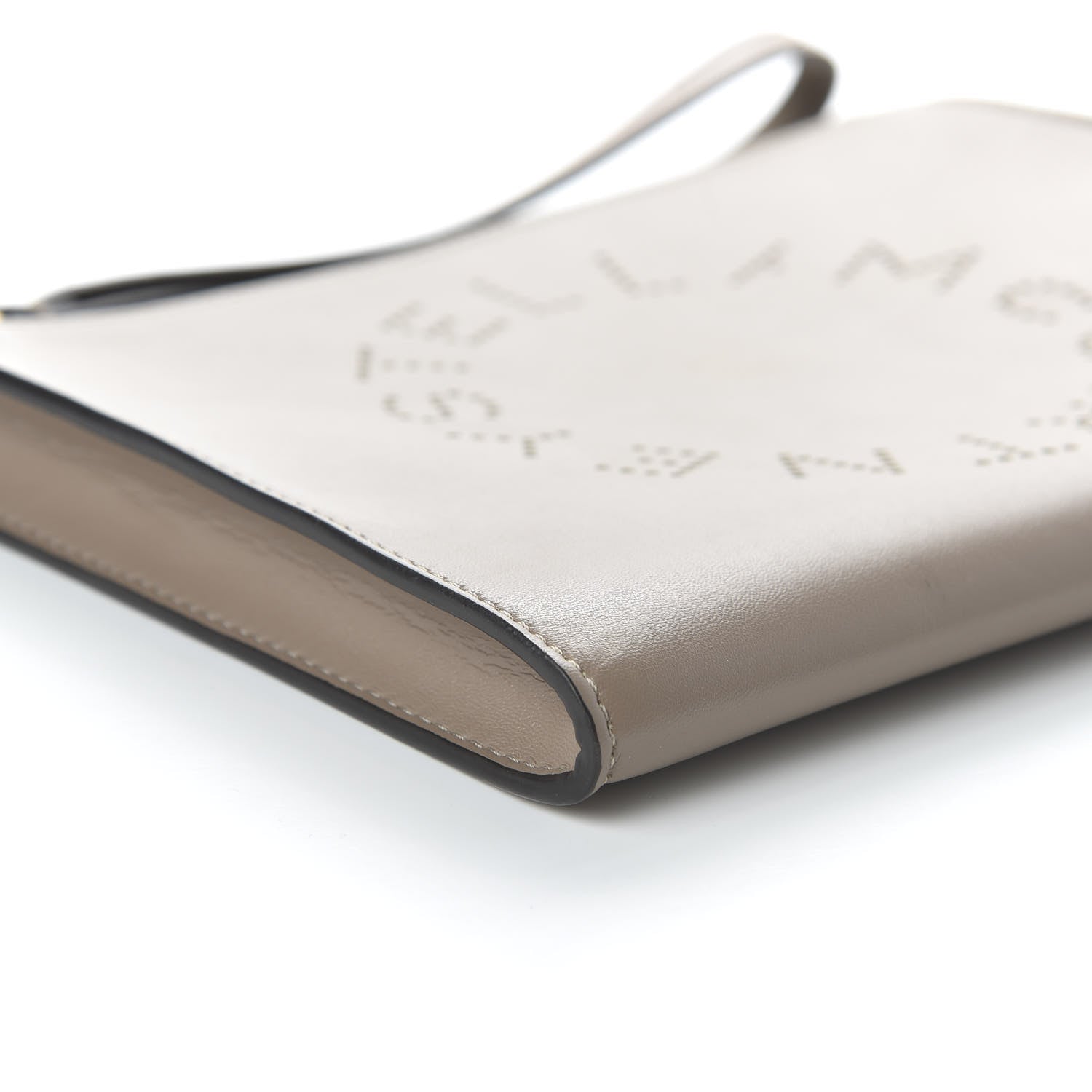 Stella McCartney Alter Nappa Perforated Logo Pouch Beige 6 of 11