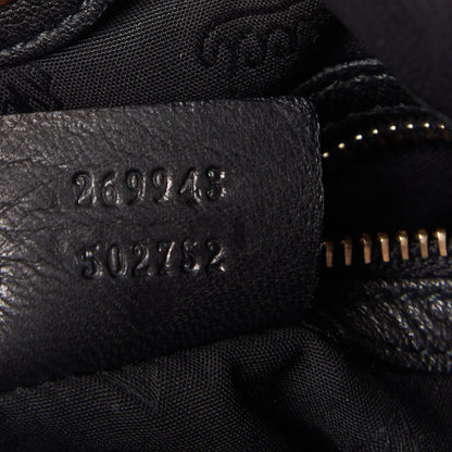 Gucci Deerskin Medium Sienna Bit Tote Black 8 of 8