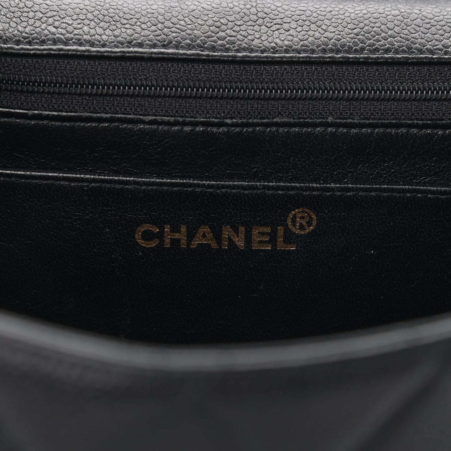 Caviar Quilted Medium Single Flap Black