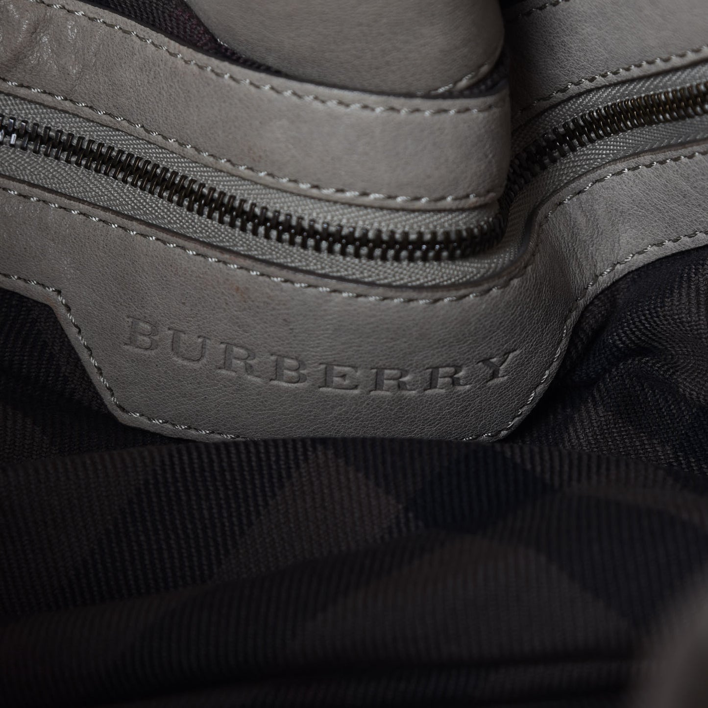 Lambskin Quilted Enmore Tote Grey