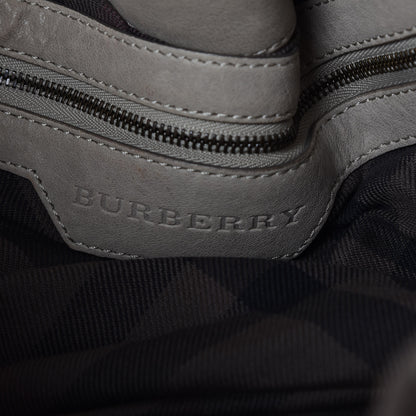 Burberry Lambskin Quilted Enmore Tote Grey 8 of 9