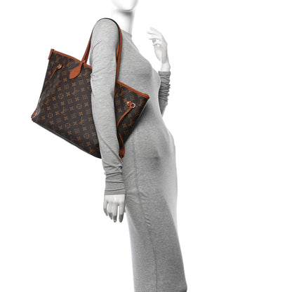 Louis Vuitton Monogram Calfskin Neo Neverfull Inside Out MM Tan 2 of 10