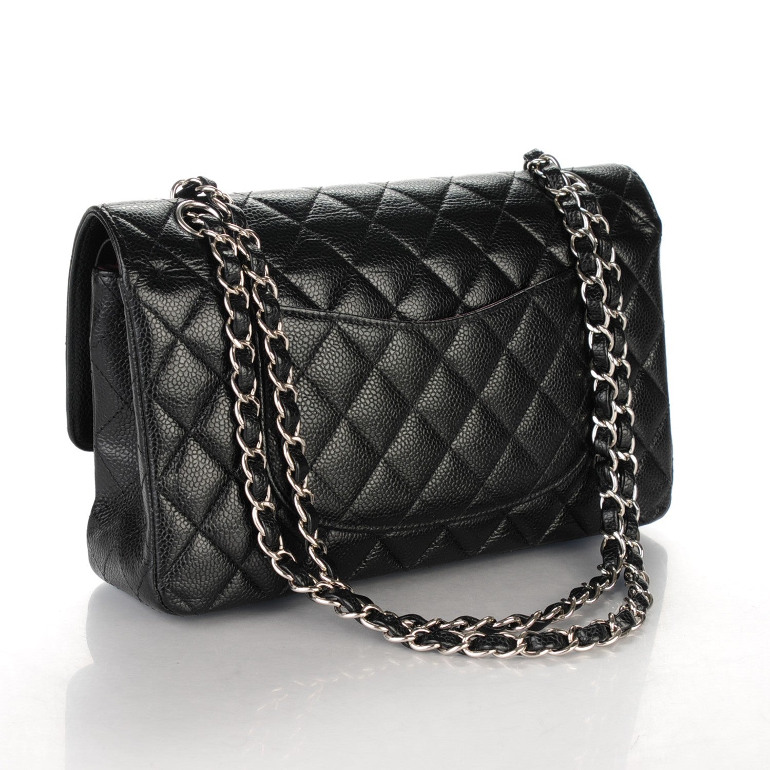 Chanel Caviar Quilted Medium Double Flap Black 3 of 7