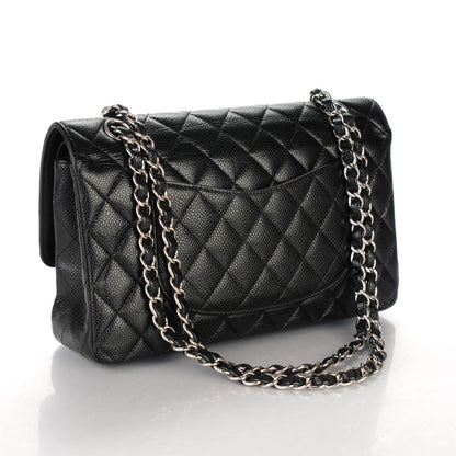 Chanel Caviar Quilted Medium Double Flap Black 3 of 7