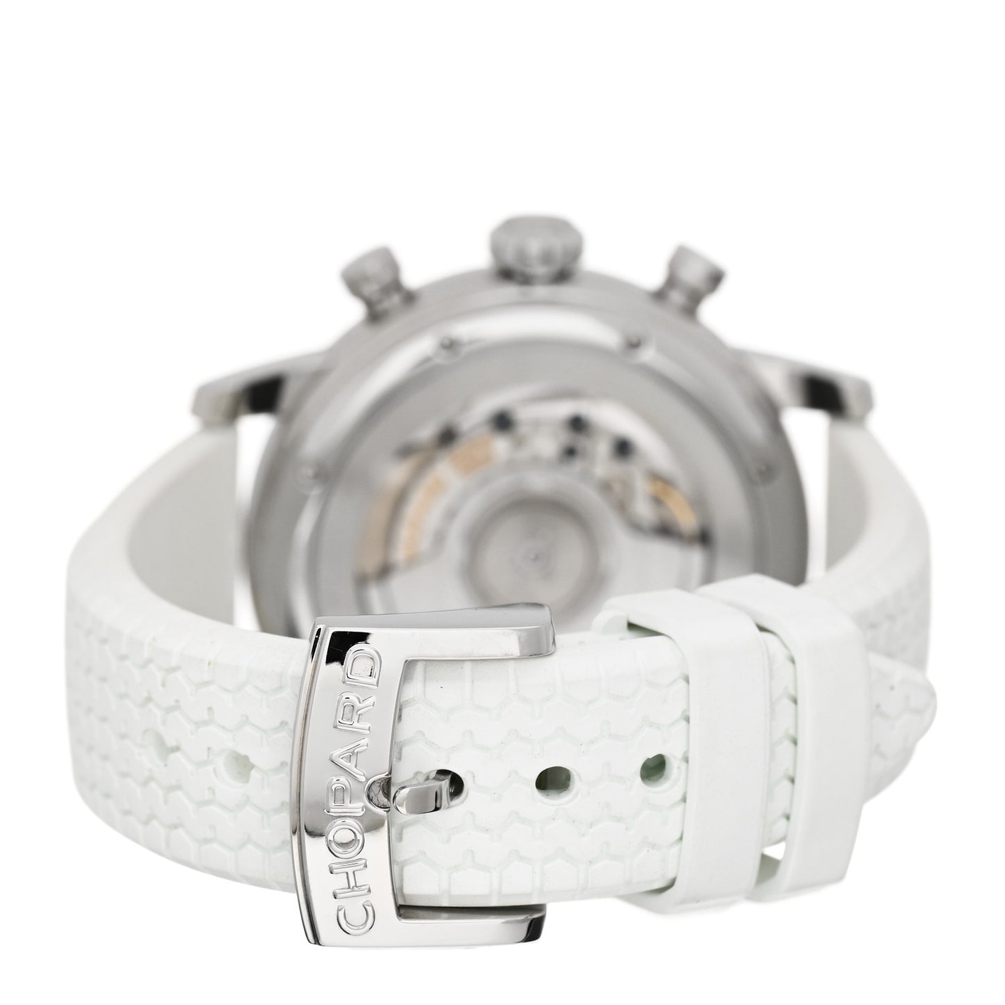 Stainless Steel Rubber Diamond Bezel Black Mother of Pearl 39mm Mille Miglia Race Edition Chronograph Automatic Watch