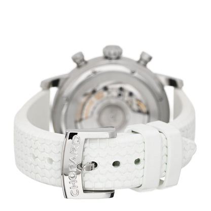 Chopard Stainless Steel Rubber Diamond Bezel Black Mother of Pearl 39mm Mille Miglia Race Edition Chronograph Automatic Watch 3 of 6