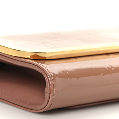 Louis Vuitton Vernis Rossmore MM Rose Velours 7 of 10