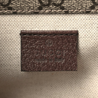 Gucci GG Supreme Monogram Web Small Neo Vintage Double Flap Messenger Bag Beige New Acero 6 of 9