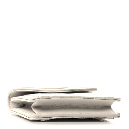 Saint Laurent Lambskin Quilted Monogram Micro Gaby Crossbody Bag Blanc Vintage 4 of 10