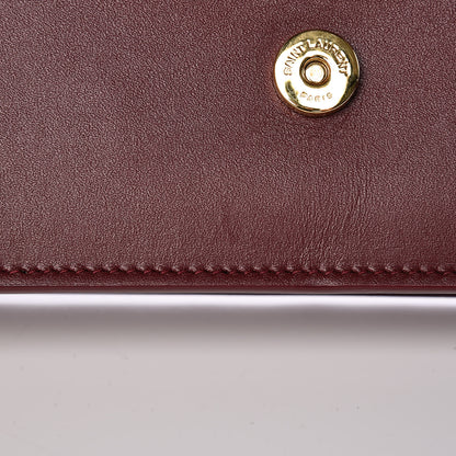 Saint Laurent Smooth Calfskin Classic Monogram Kate Tassel Chain Wallet Palissandre 7 of 13