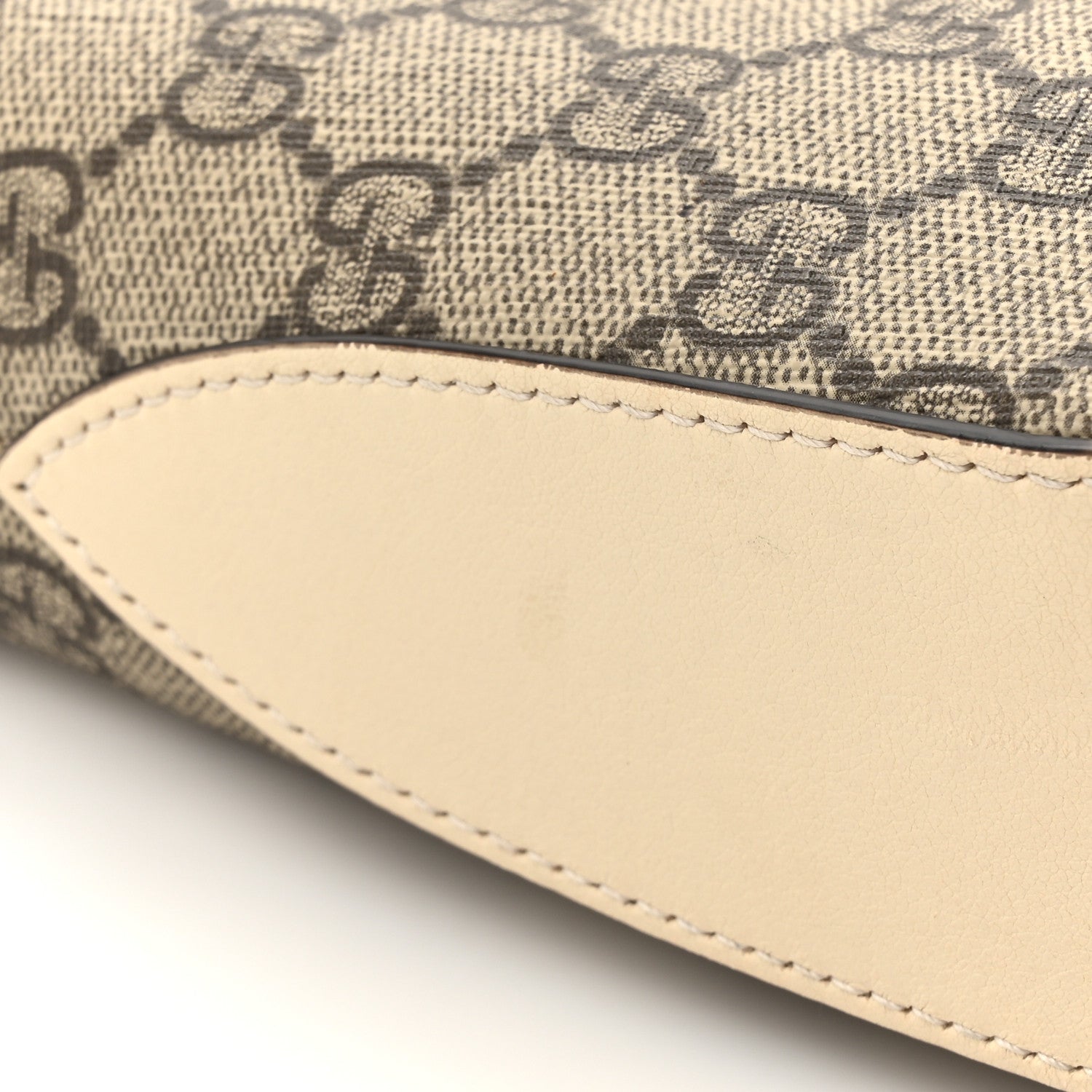 Gucci GG Supreme Monogram Moon Calfskin Medium Padlock Shoulder Bag Beige Ebony Mystic White 11 of 13