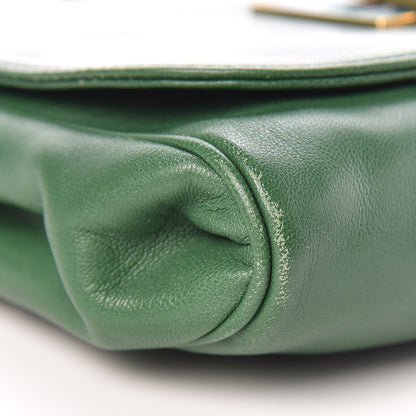 Fendi Nappa Flap Bag Green 9 of 13