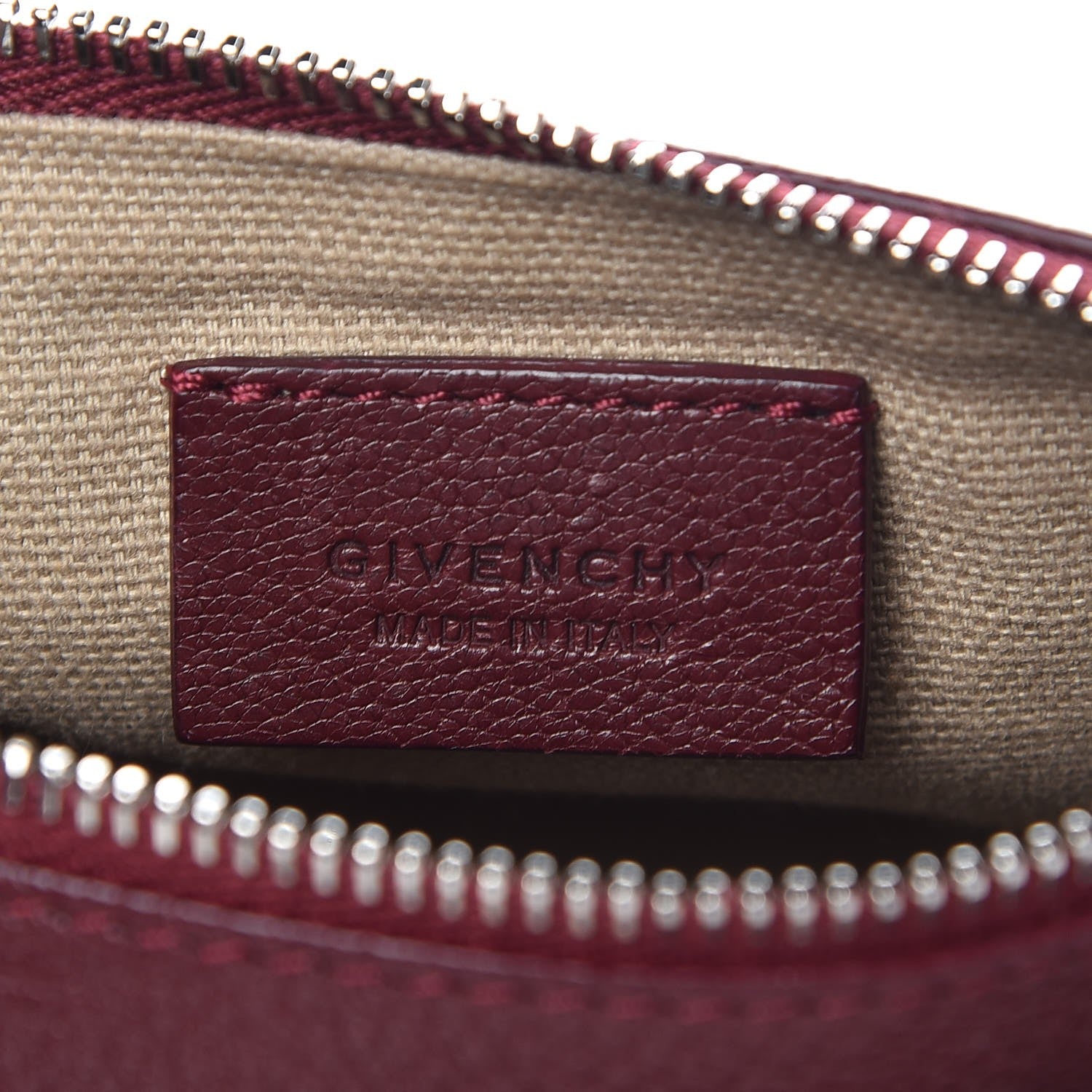 Givenchy Sugar Goatskin Pandora Wristlet Oxblood 6 of 7