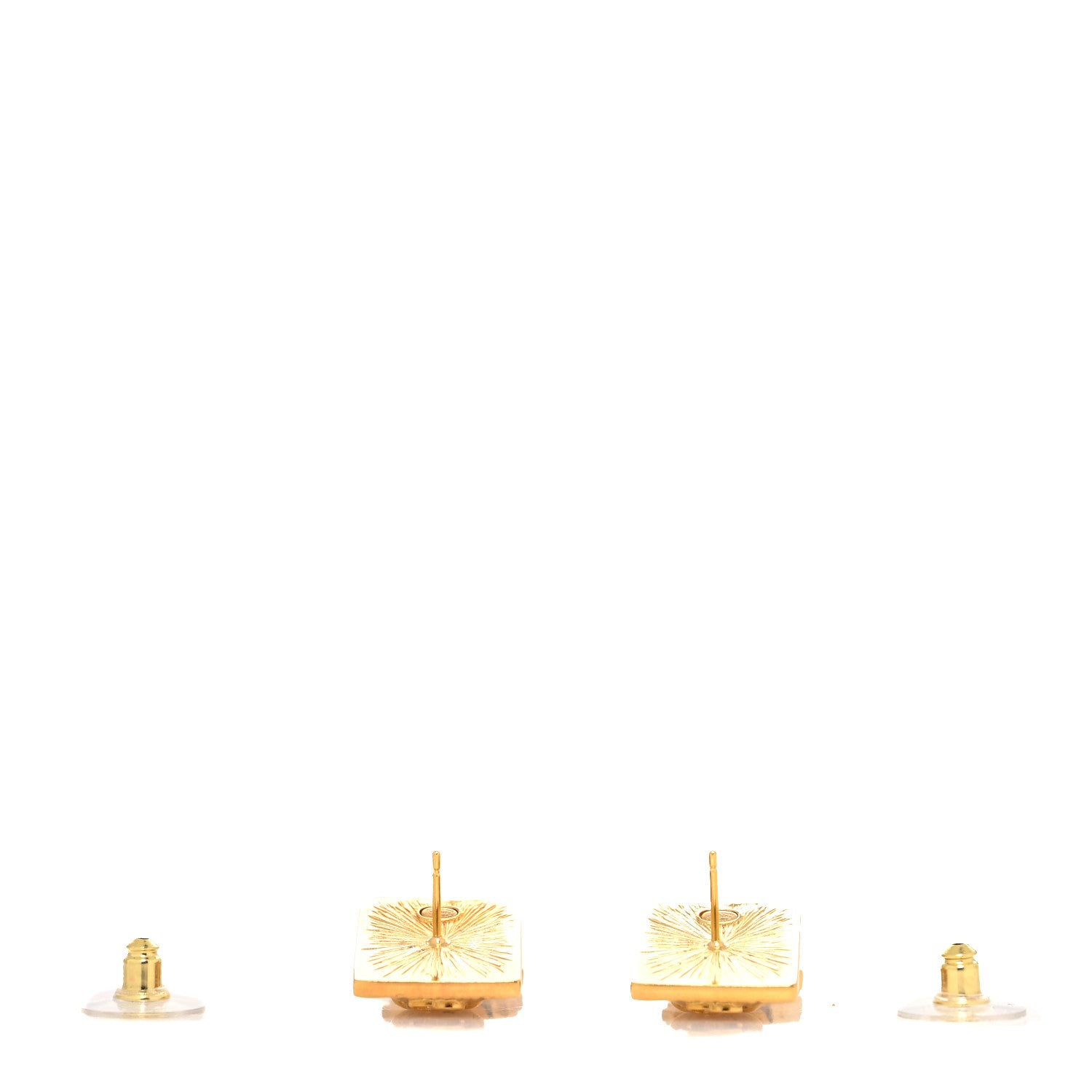Chanel Metal CC Lion Earrings Gold 3 of 4