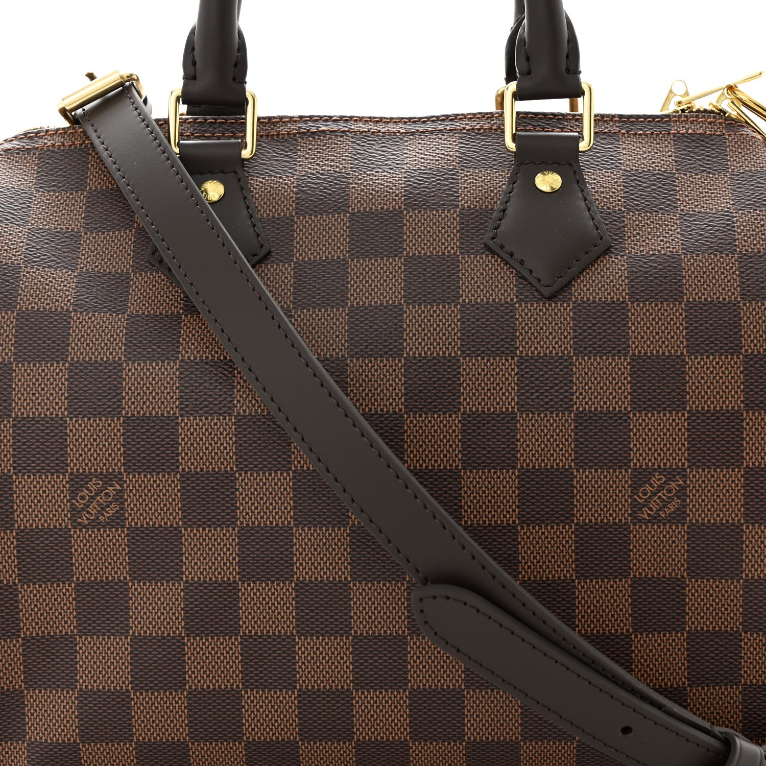 Louis Vuitton Damier Ebene Speedy Bandouliere 25 7 of 9