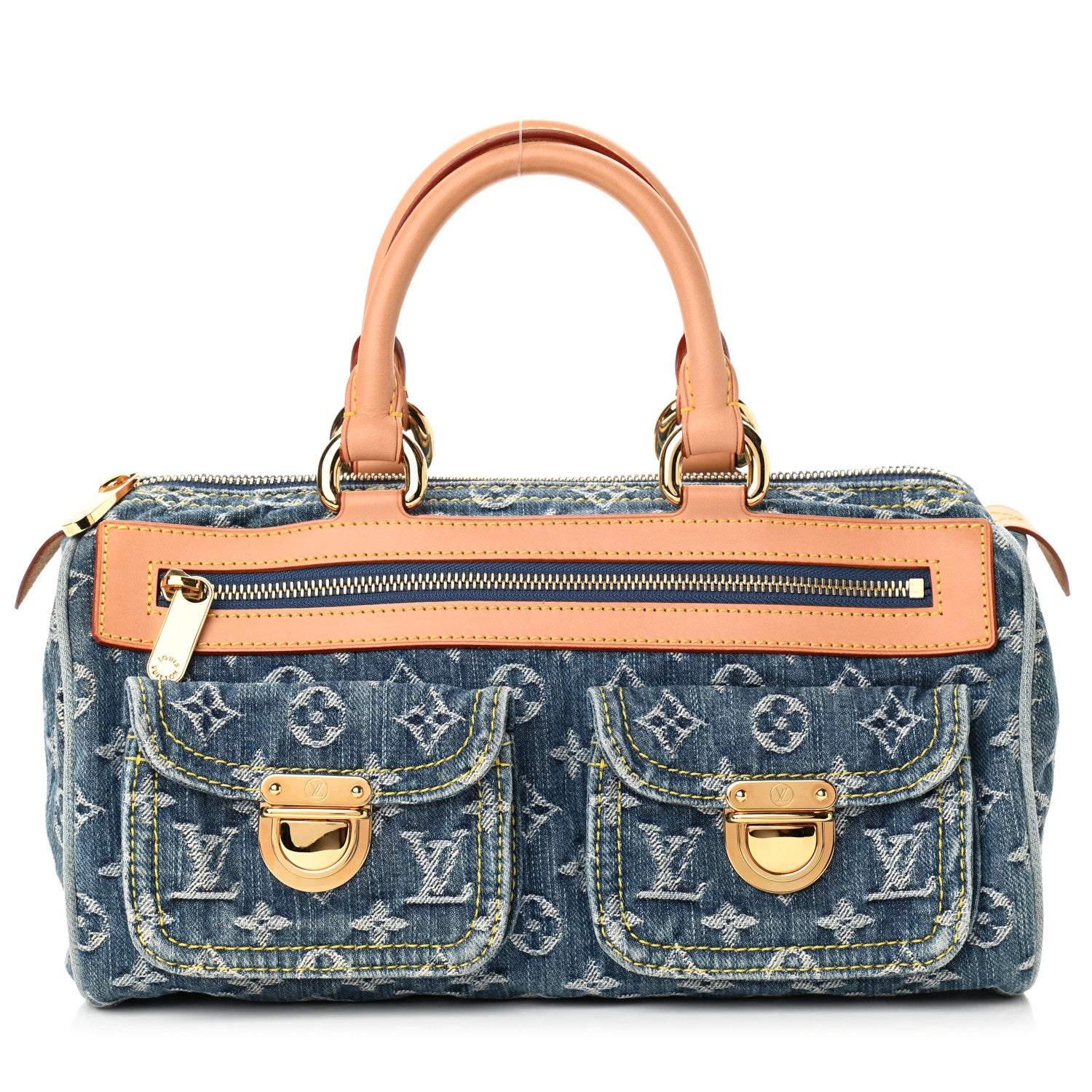 Louis Vuitton Monogram Denim Neo Speedy Blue 1 of 12