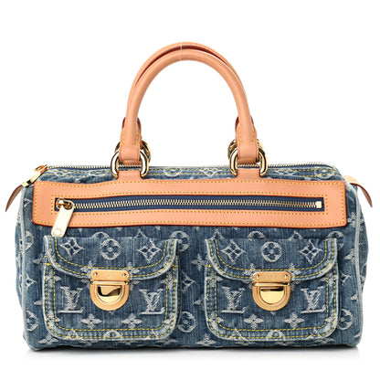 Louis Vuitton Monogram Denim Neo Speedy Blue 1 of 12