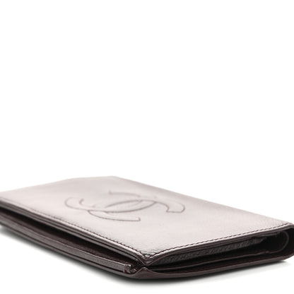 Chanel Caviar Timeless CC Yen Wallet Burgundy 12 of 18