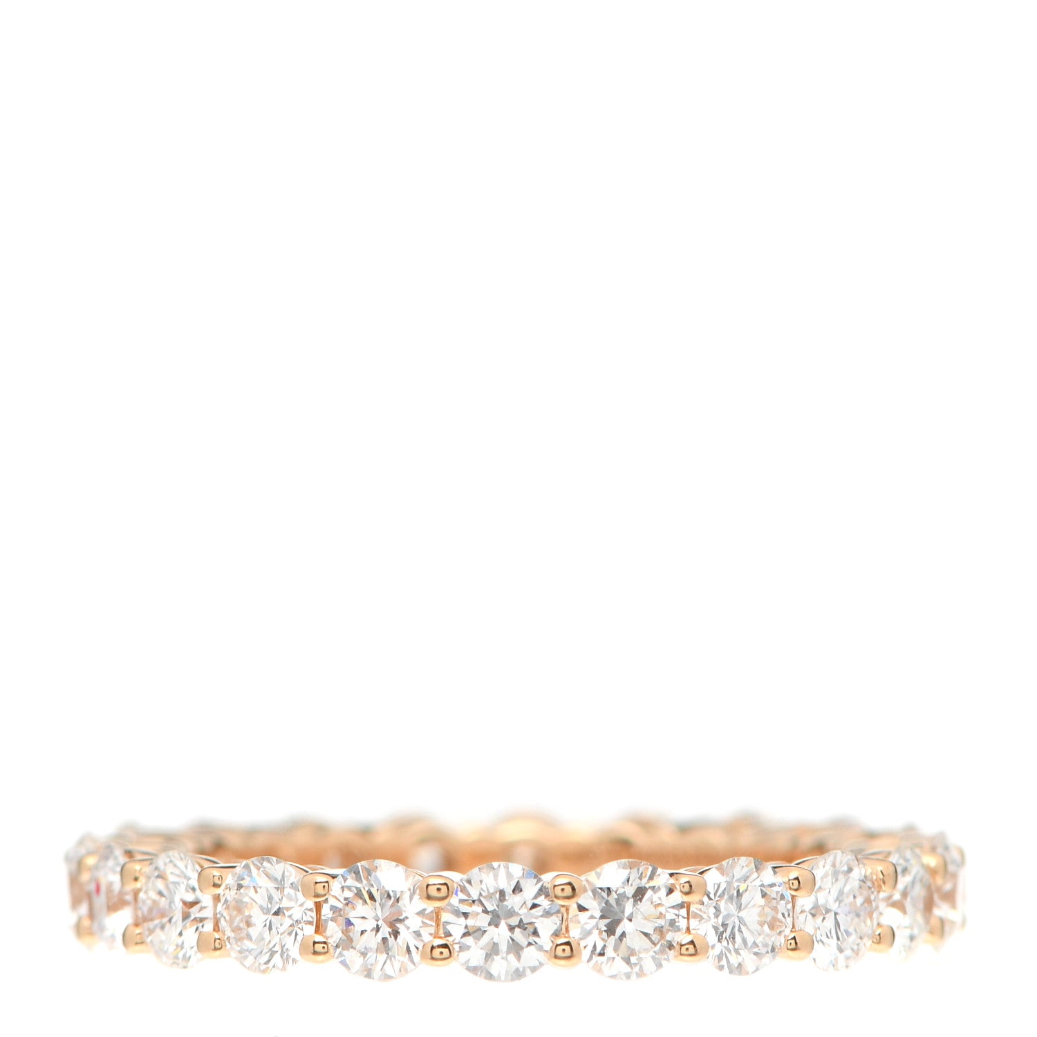 Tiffany 18K Rose Gold Diamond 3mm Embrace Band Ring 50 5.5 3 of 5