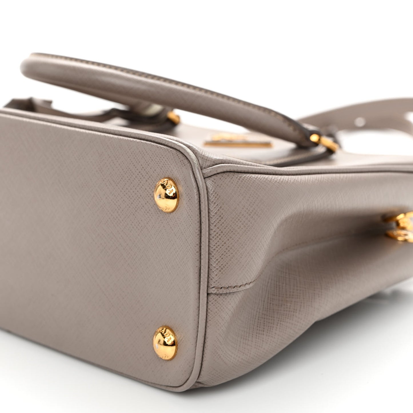 Saffiano Small Galleria Double Zip Tote Argilla