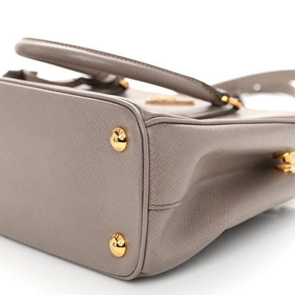 Prada Saffiano Small Galleria Double Zip Tote Argilla 9 of 15