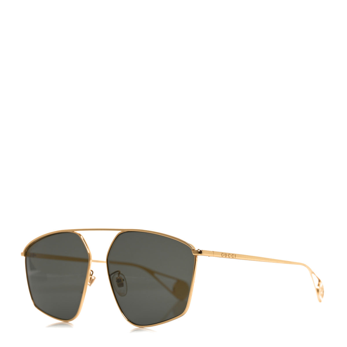 Square Frame GG0437SA Sunglasses Gold