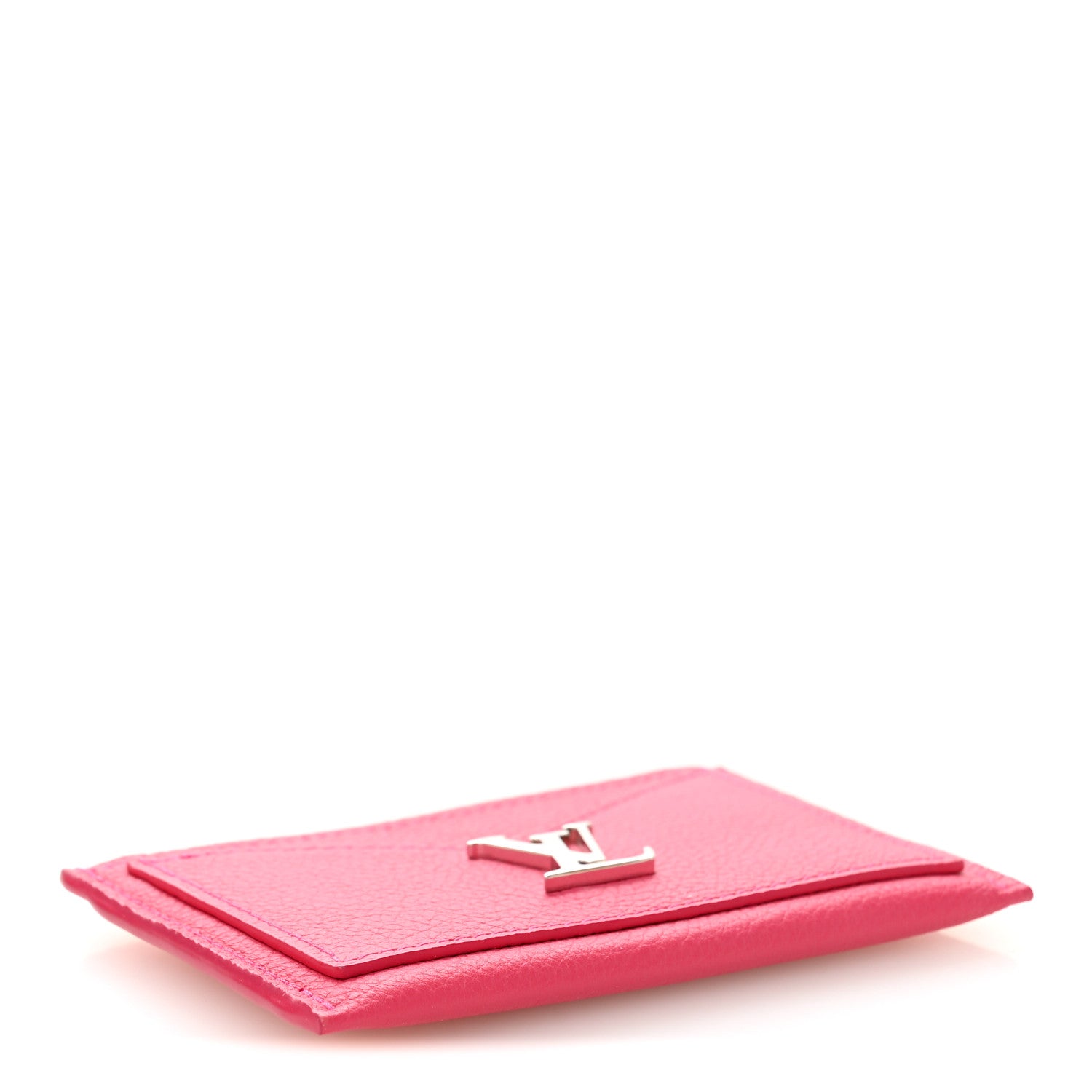 Louis Vuitton Calfskin Lockme Card Holder Hot Pink 4 of 7