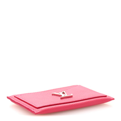 Louis Vuitton Calfskin Lockme Card Holder Hot Pink 4 of 7