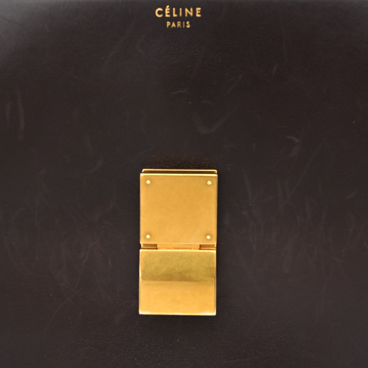 Celine Smooth Calfskin Large Classic Box Flap Bag Black 9 of 17