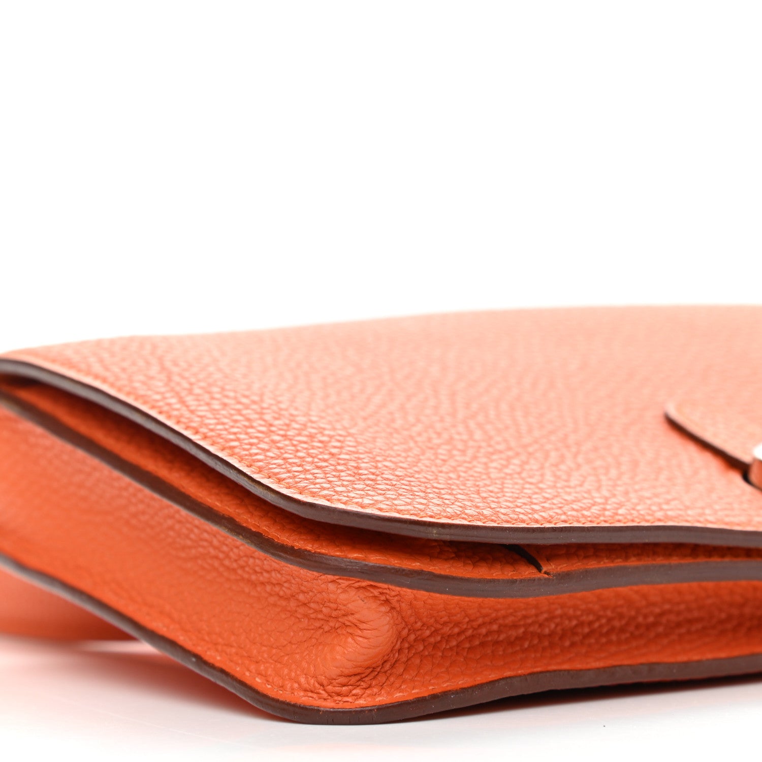 Hermes Togo Dogon Wallet Waist Pouch Orange 10 of 14