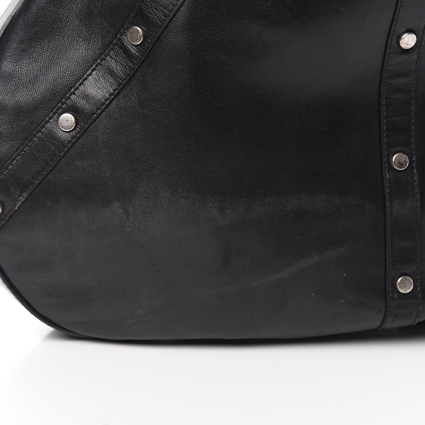 Calfskin Large Jewel Hobo Black