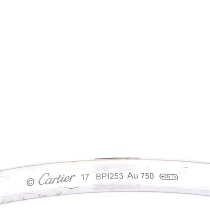 Cartier 18K White Gold LOVE Bracelet 17 6 of 8
