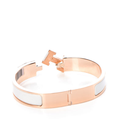 Hermes Enamel Narrow Clic Clac H Bracelet PM White 4 of 6