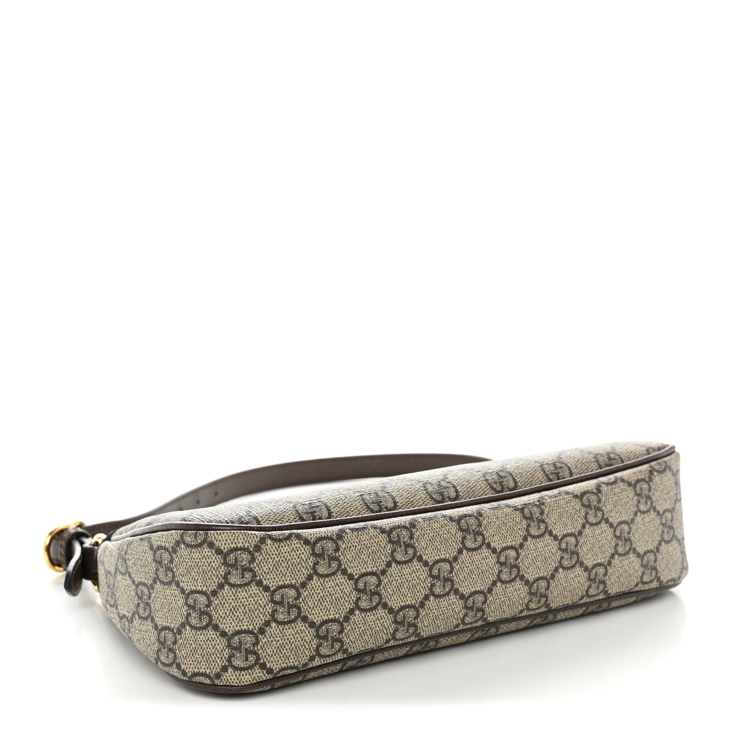 Gucci GG Supreme Monogram Textured Dollar Calfskin Small Ophidia Hobo Beige Ebony New Acero 4 of 10