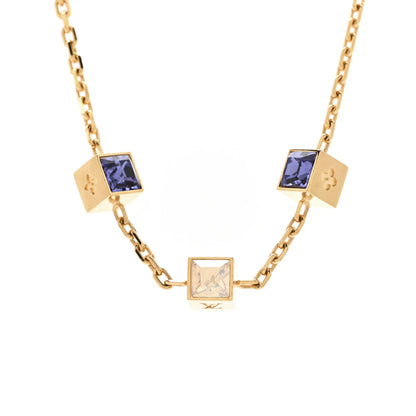 Louis Vuitton Swarovski Gamble Short Necklace Azur 4 of 8