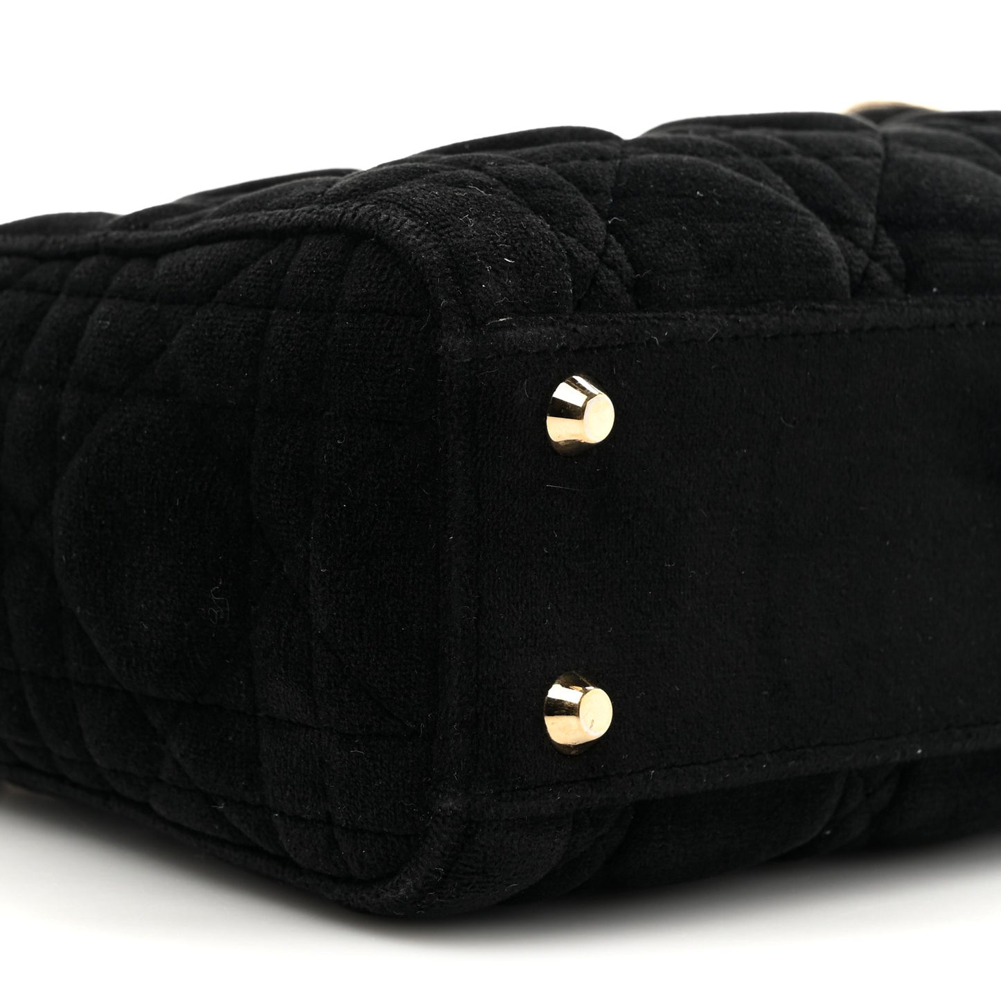 Velvet Mini Lady Dior Black