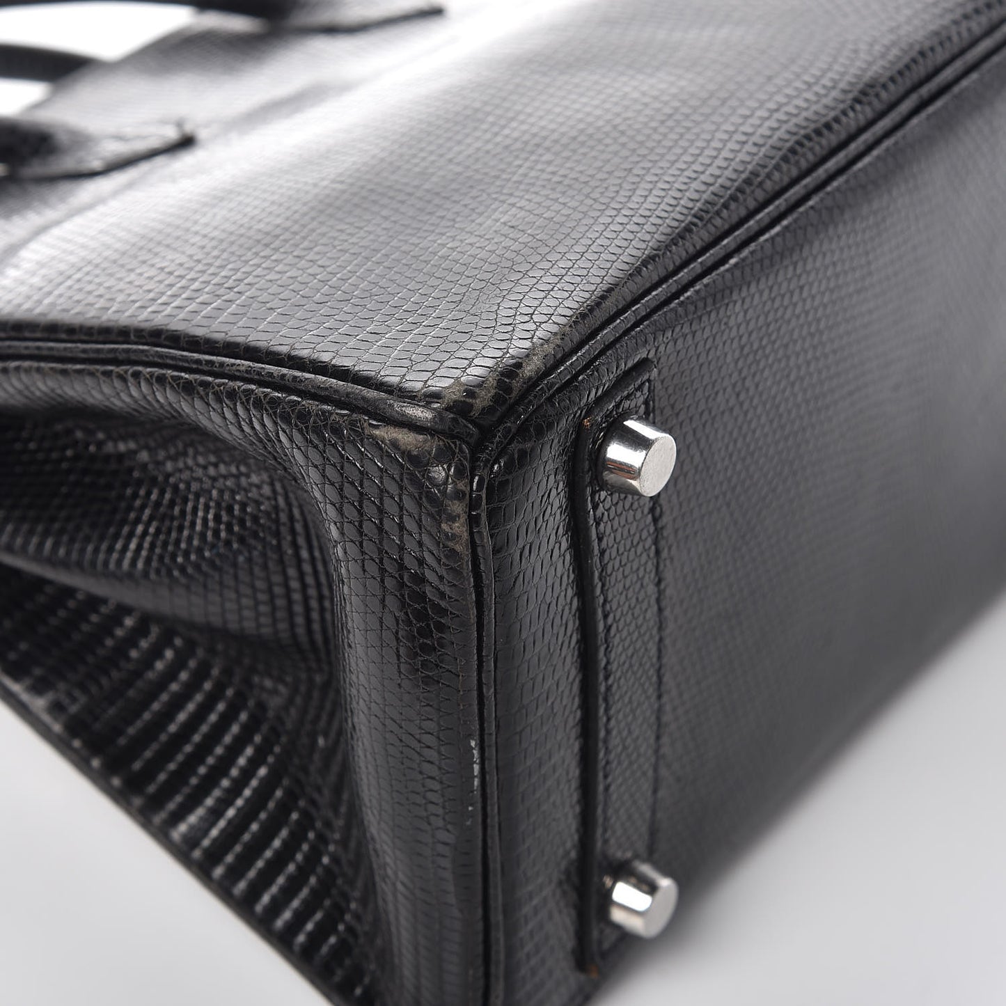 Lizard Birkin 25 Black