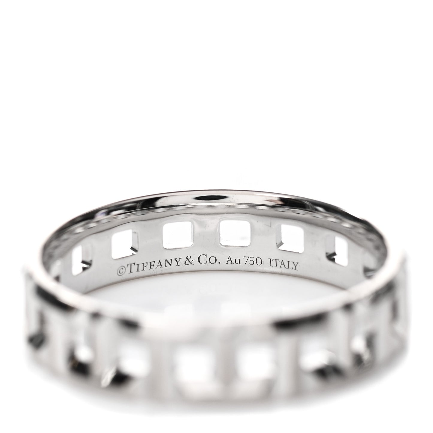 18K White Gold T True Wide Ring 65 11