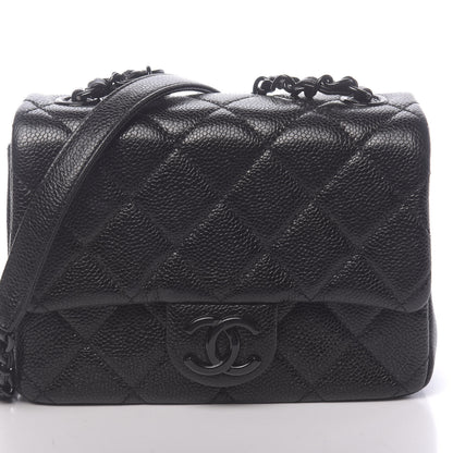 Chanel Caviar Quilted Incognito Mini Square Flap Black 10 of 11